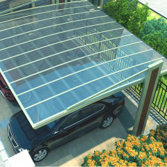 Width 2.5~3m Thickness 15mm Single Multi Solar Photovoltaic Carport